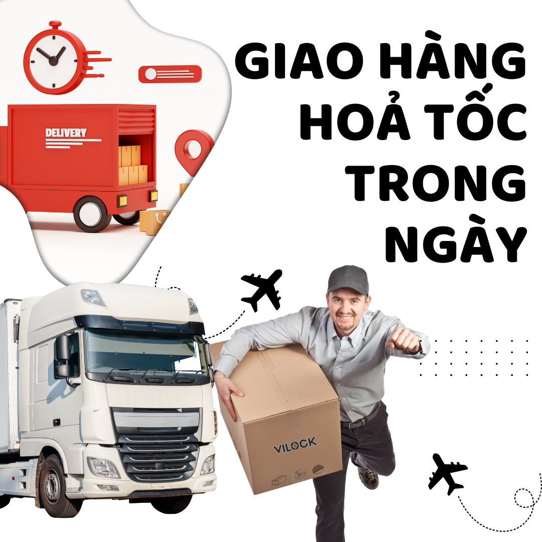 Blue and Red Modern Truck Delivery Instagram Post