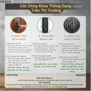 Các dòng khóa thông dụng Vilock.vn