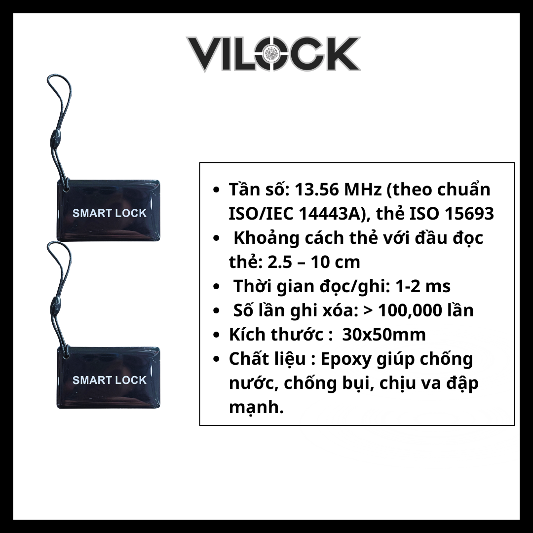 THẺ TỪ CHO KHOÁ CỬA THÔNG MINH 2 THẺ TỪ CHO KHOÁ CỬA THÔNG MINH - Ảnh 2