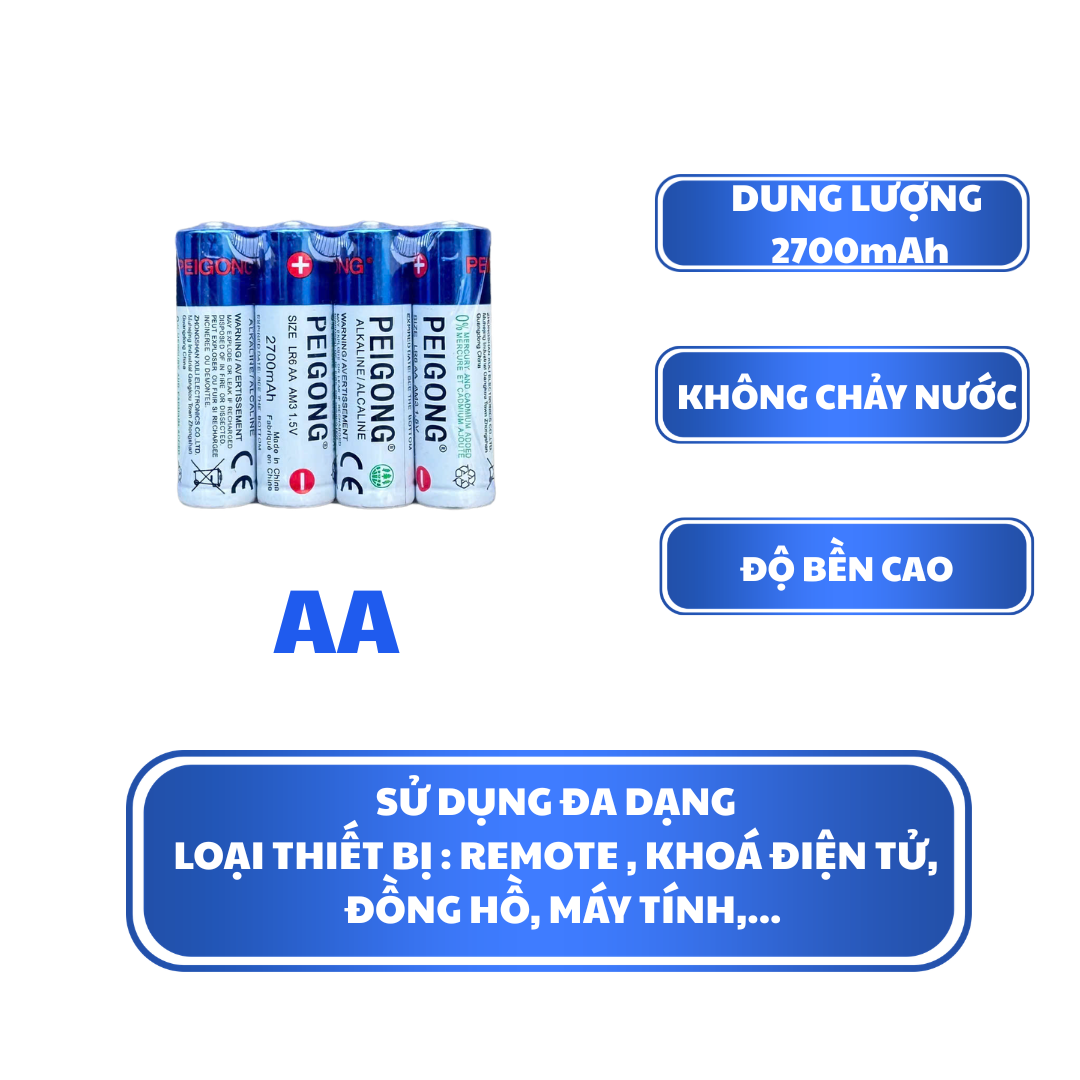 Pin Peigong cao cấp 2 Pin Peigong cao cấp - Ảnh 2