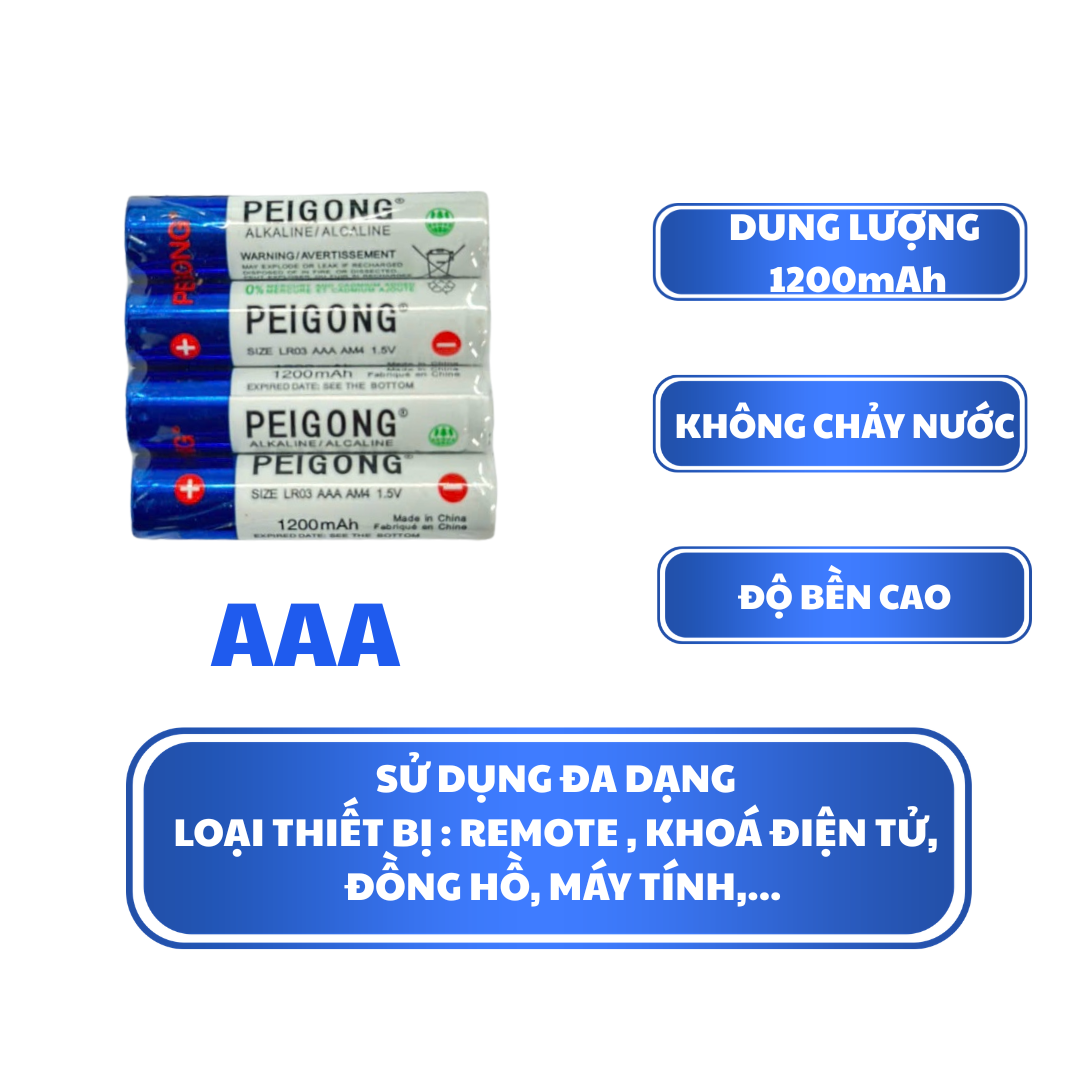 Pin Peigong cao cấp 3 Pin Peigong cao cấp - Ảnh 3