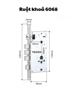 Ruột khoá 6068 - Dùng Cho Khóa Cửa Gỗ